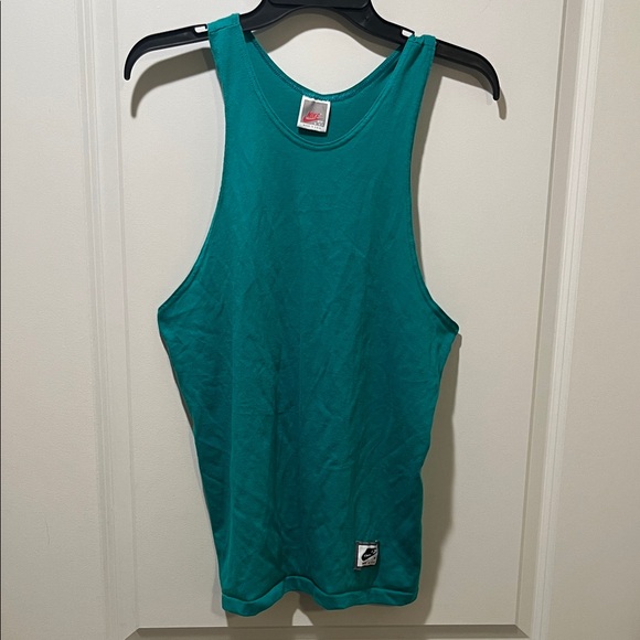vintage 90s Nike teal tank top - Picture 1 of 4